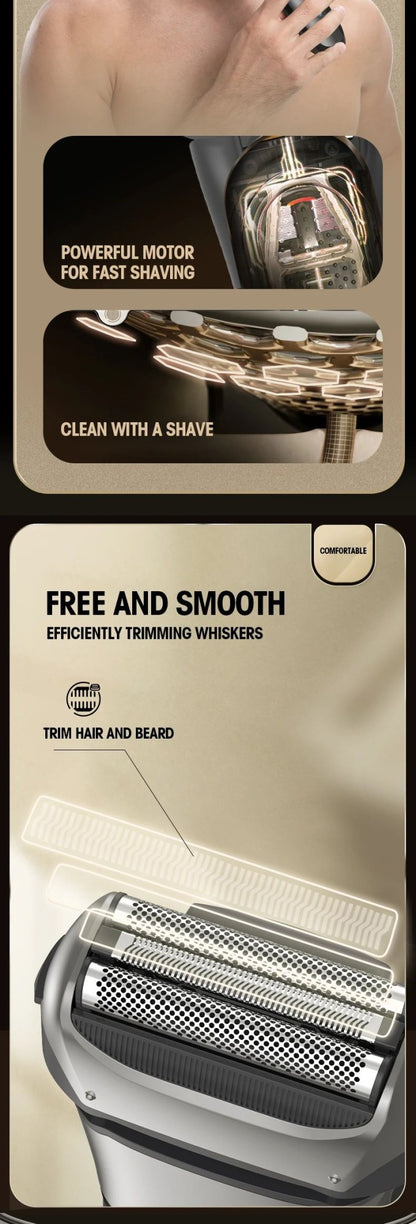 Originai Fang BRAUN FK608 Electric Shaver 4D For Men Rechargeable Shaving Beard Razor Trimmer Machine For Barber