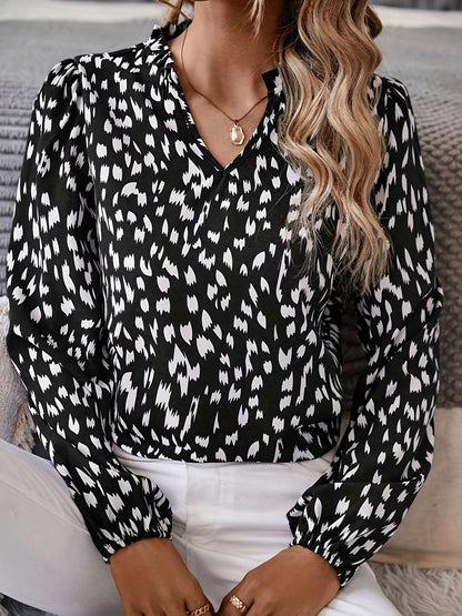 Women's plus size shirt summer chic elegant shirt casual women's fashionable shirt