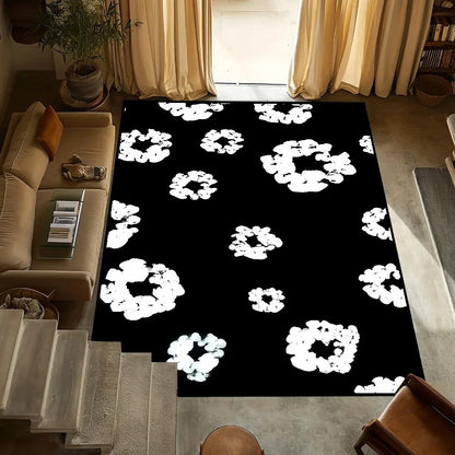 MINISO small T-Tears carpet Anti-Slip Kitchen Bedroom fashion D-Denim Handmade Tufted Rug Luxury Living Room Entrance Decoration