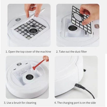 Robotic Vacuum 3-in-1 Cleaner With Integrated Home Sweeping, Mopping Cleaning USB Charging Vacuum Cleaner 1000Pa for Home Floor