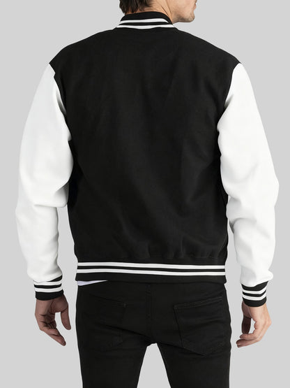 London City Of Love Flagprinting Baseball Coat Mens Winter Pocket Jackets Basics Fleece Warm Tops Street Loose Men'S Clothes