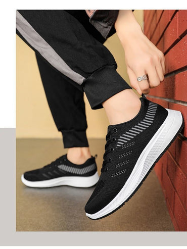 Men's casual shoes, 2025 trendy and fashionable sports shoes, breathable running shoes, outdoor walking training tennis shoes
