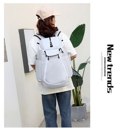 Mochila de basquete de grande capacidade com logotipo personalizado, bolsa de treinamento multifuncional para atividades ao ar livre com número impresso, bolsa esportiva de basquete e futebol