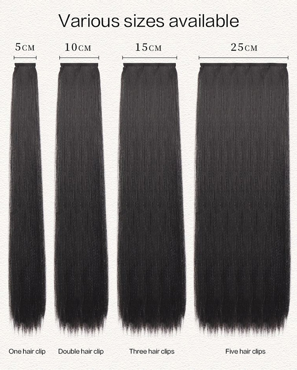 Hanfu wig piece corn whisker hairstyle one piece hair extension non knotted long straight hair piece antique hairstyle for women