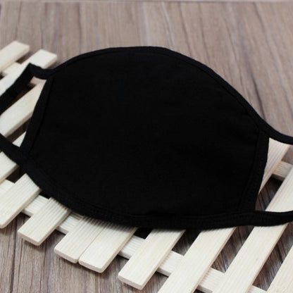 1PCS Black Mouth Mask Big Size Stop Air Pollution Home Cartoon Lovely Cotton Funny Teeth Masks Keep Warm Mouth Muffle Respirator