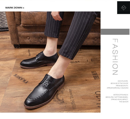 Classic Casual Business Leather Shoes Men Social Wedding Party Leather Shoes For Men Dress Oxfords Formal Leather Shoes Men