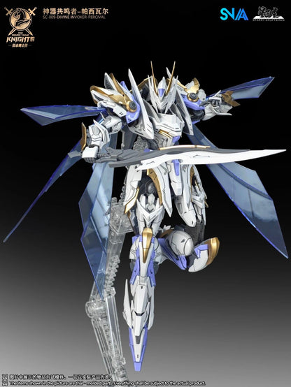 HG 1/144 SNAA SC-002 Titan Greatsword Tristan Kit de Montagem SC-009 Divine Invoker Percival The Round Table Knights Figure
