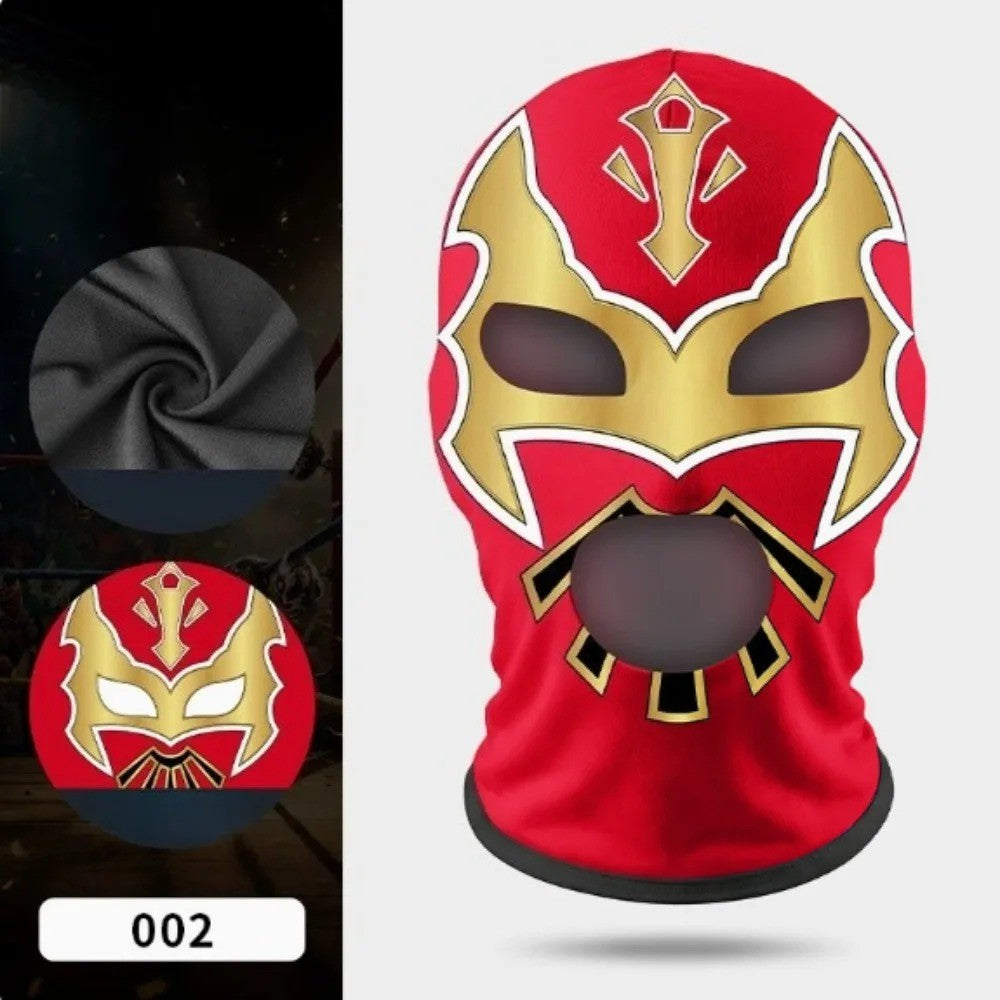 Boxing Mask Wrestling Mask Elastic Milk Silk Mask Lycra Fabric Print Halloween Party Dress Up Costume Party Mask