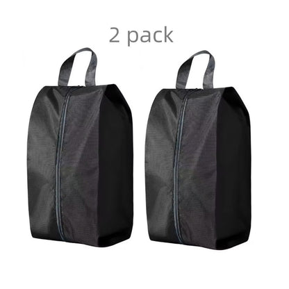 2 or 4 Pack Portable Nylon Waterproof Shoe Storage Bags with Zipper Closure for Men and Women Travel or Family Item Organize