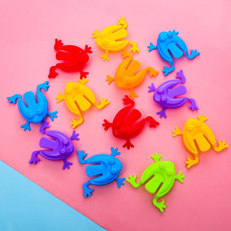 12/24/36pcs Mixed Color Jumping Frog Bounce Fidget Toys Antistress Relieve Family Game Birthday Party for Children Boy Gifts