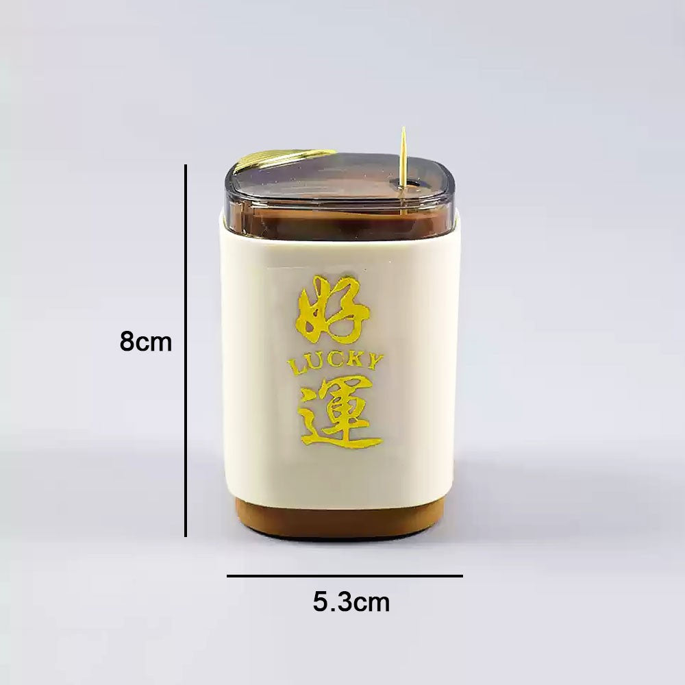 Silicone World Auto Pops-Up Toothpick Box Detachable Toothpick Storage Box Dispenser Home Automatic Push-type Toothpick Holder