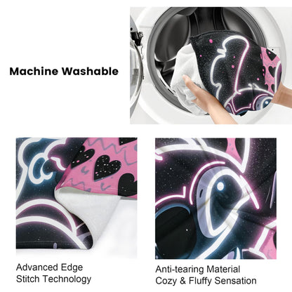 Disney Dream Stitch Print Blanket Multifunctional Flannel Blanket Birthday Gift for Home Outdoor Travel Camping Nap Cover