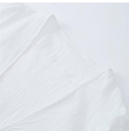 C.NEW S 2024 Spring New Female Street Tops Green Linen Lace Up Long Sleeve For Women Fashion Chic Casual Loose V Neck Shirt