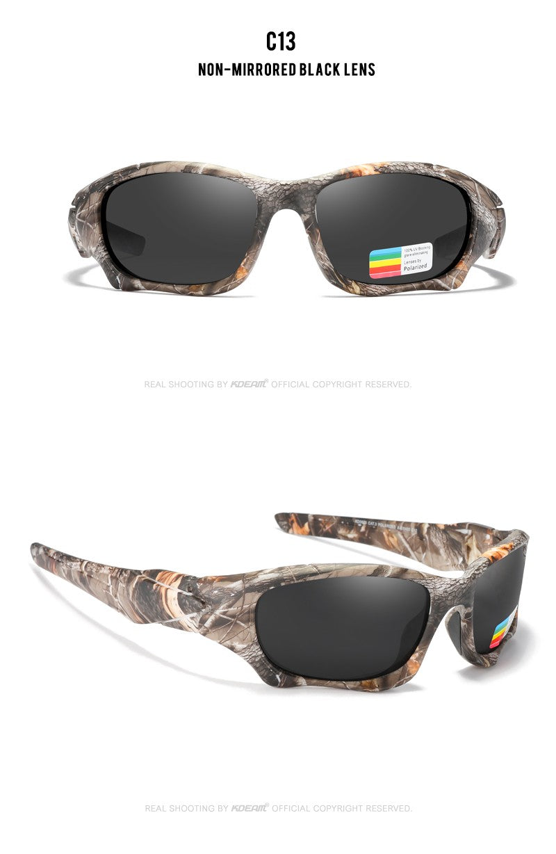 KDEAM Óculos de Sol Polarizados para Esportes ao Ar Livre Masculino Armação Curva Lente Resistente a Estresse Óculos de Sol Feminino KD0623