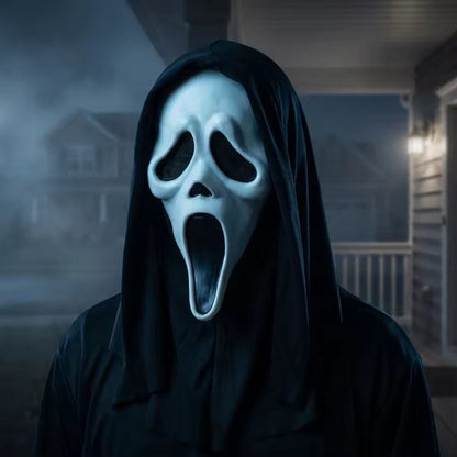 Ghostface Mask Scream Ghostface Mask Latex Horror Full Head Party Grimace Prank Cosplay Prop Hallowee Decor Party Supplies Gift