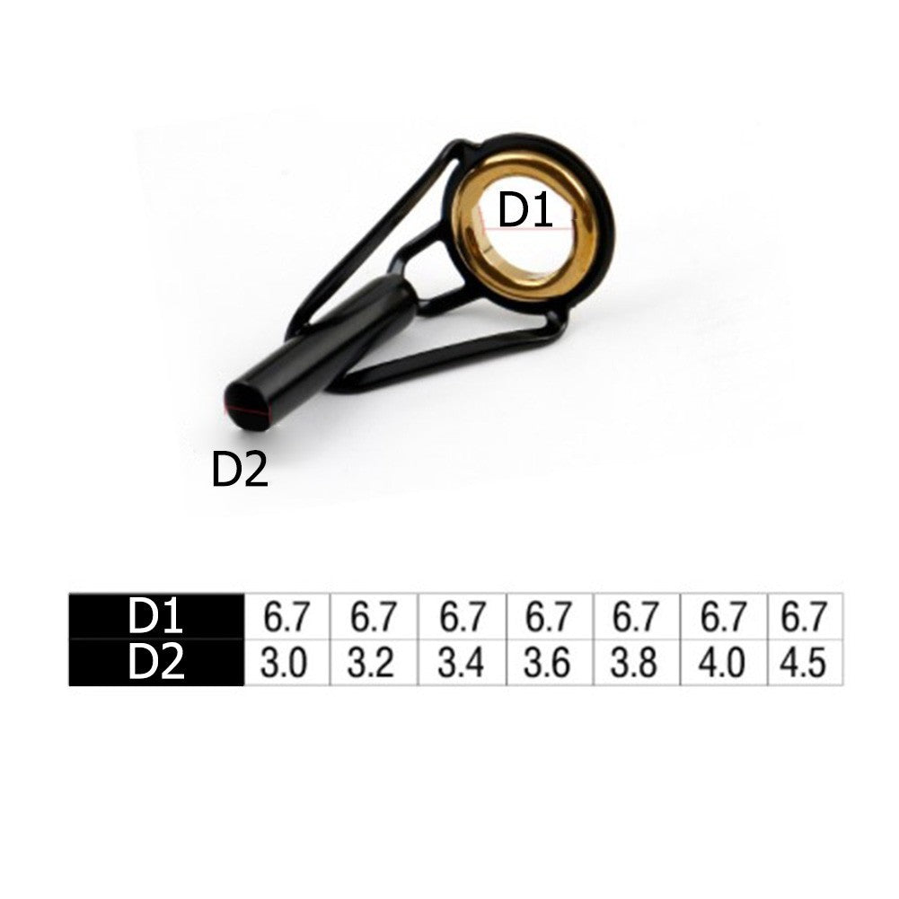 Kit de Reparo de Varas de Pesca com Guias, Vara de Pesca, Anéis de Linha, Ferramenta de Reparo de Varas, Peça de Estrutura de Aço Inoxidável (1 unidade)