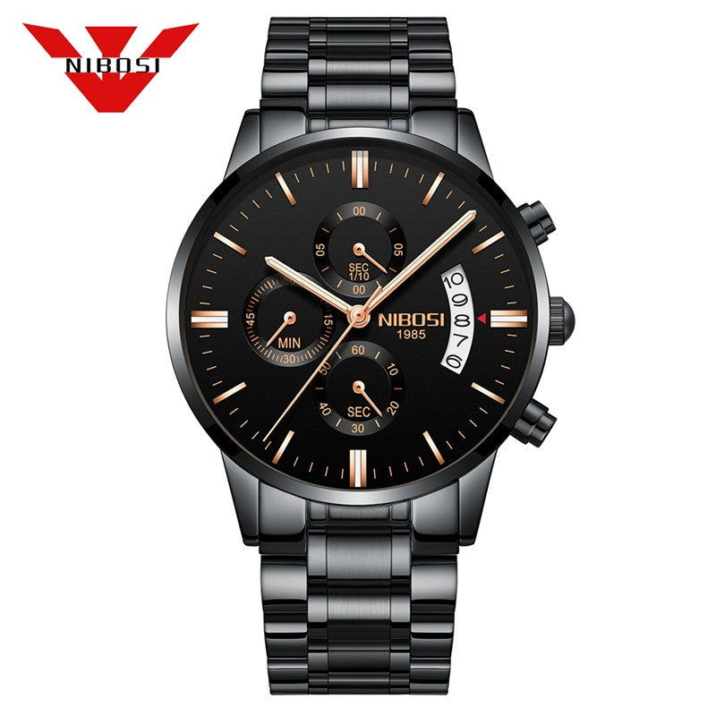NIBOSI Mens Watches Top Brand Luxury Famous Men's Dress Watch Fashion Casual Military Quartz Wristwatches Saat Relogio Masculino