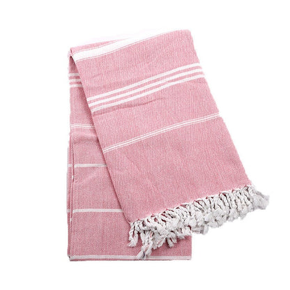 100X180cm oversized tassel Turkish cotton towel, blanket, suitable for bathing, beach,swimming pool, SPA, gym Striped bath towel