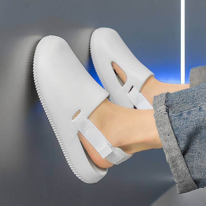 Men's casual hole shoes summer new EVA breathable soft soled sandals outdoor waterproof beach shoes youth fashion Joker slippers