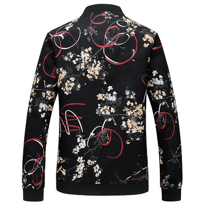 Spring, Autumn and Seasonal Boys' Floral Jacket, Large Size Urban Casual Coat Multi-color Available
