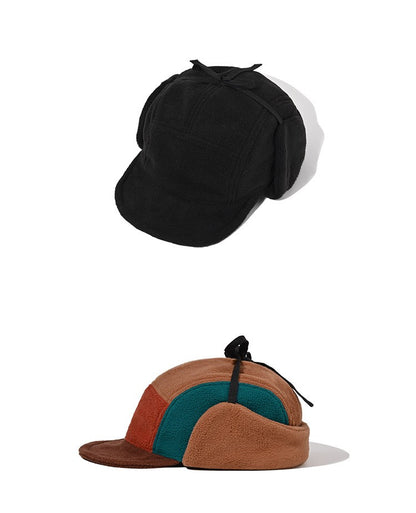 Chapéu de Inverno Corta-vento Térmico de Fleece Estilo Pescador Cinco Painéis para Ciclismo, Atividades ao Ar Livre, Proteção de Orelha Contra o Frio para Esportes de Inverno?