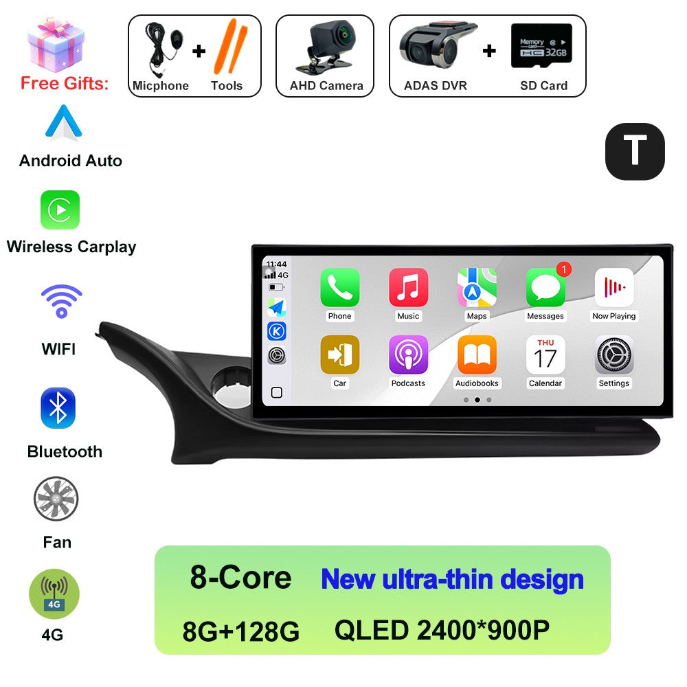 Central Multimídia Automotiva QLED 2400*900P Touch Screen para Mazda ATENZA Mazda 6 2020-2022 12.3 polegadas DSP Estéreo 4G Bluetooth DVR