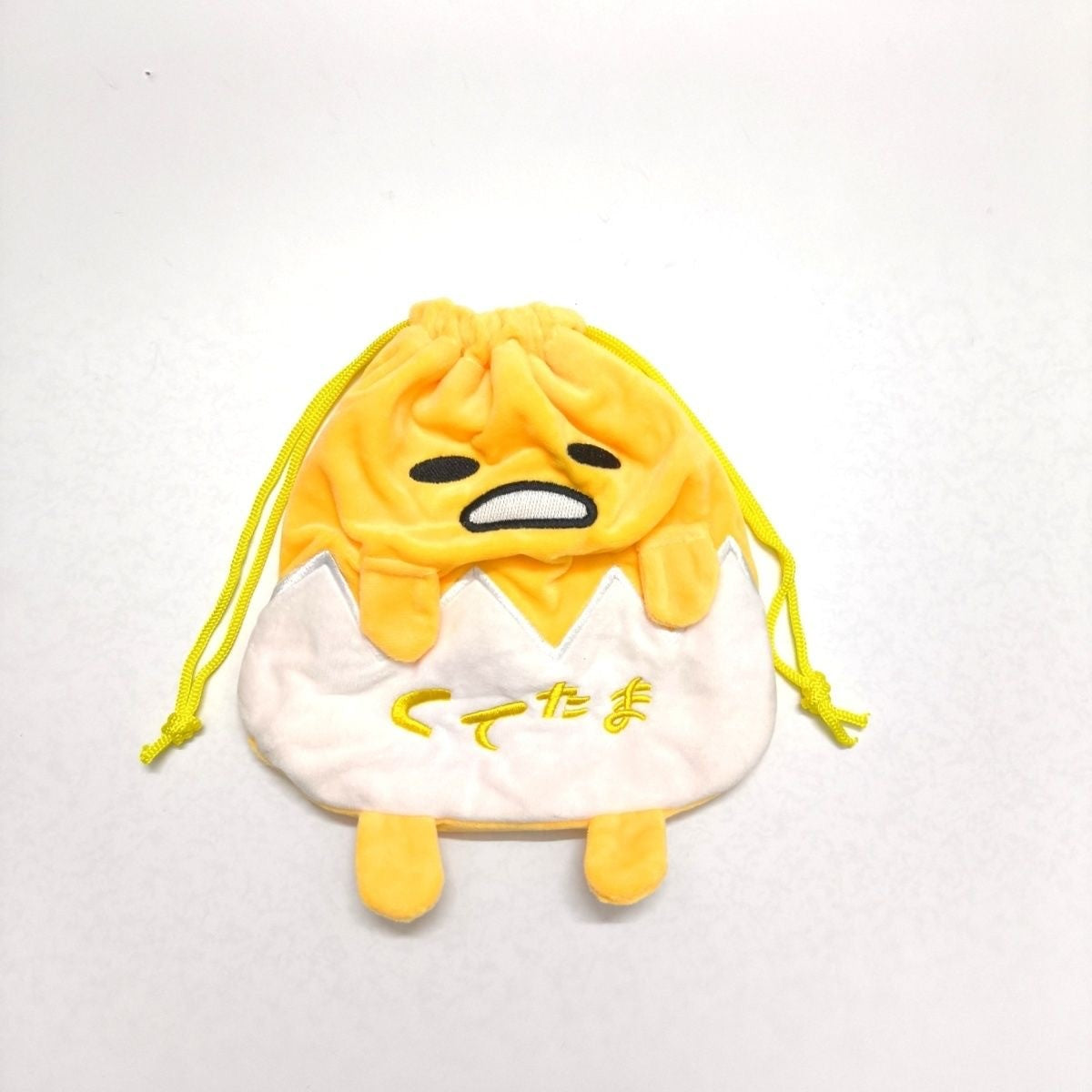 20Cm Gudetama Pom Pom Purin Plush Velvet Single-Layer Drawstring Pocket Halloween Candy Packaging Bag Girl's Cosmetics Dust Bag