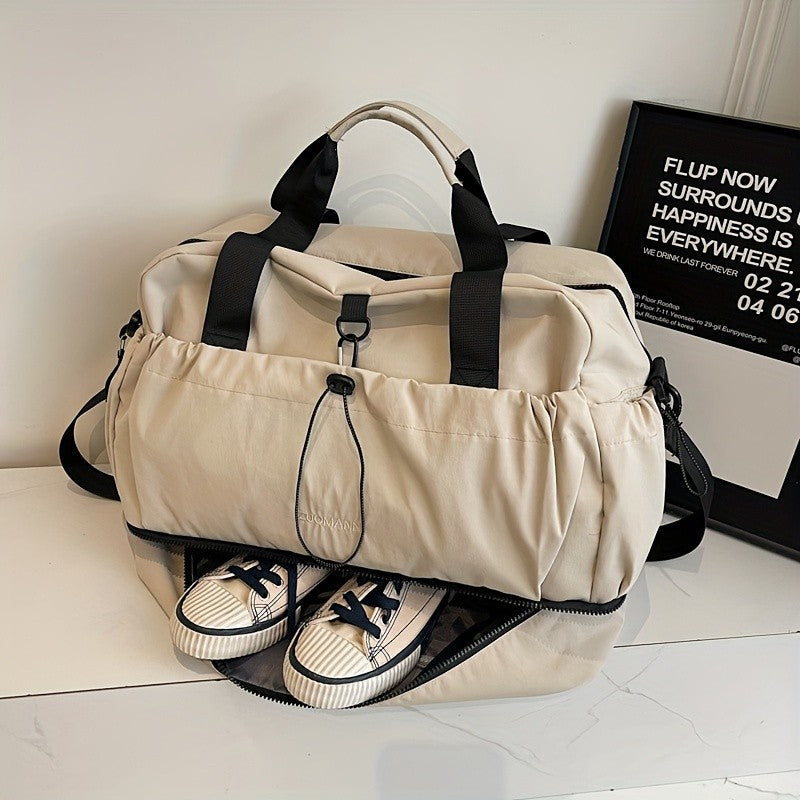 Large Travel Bag - Spacious, lightweight & durable. With adjustable strap & pockets. Perfect for travel & commute.