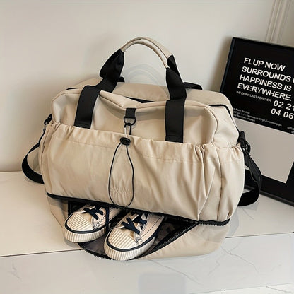 Large Travel Bag - Spacious, lightweight & durable. With adjustable strap & pockets. Perfect for travel & commute.