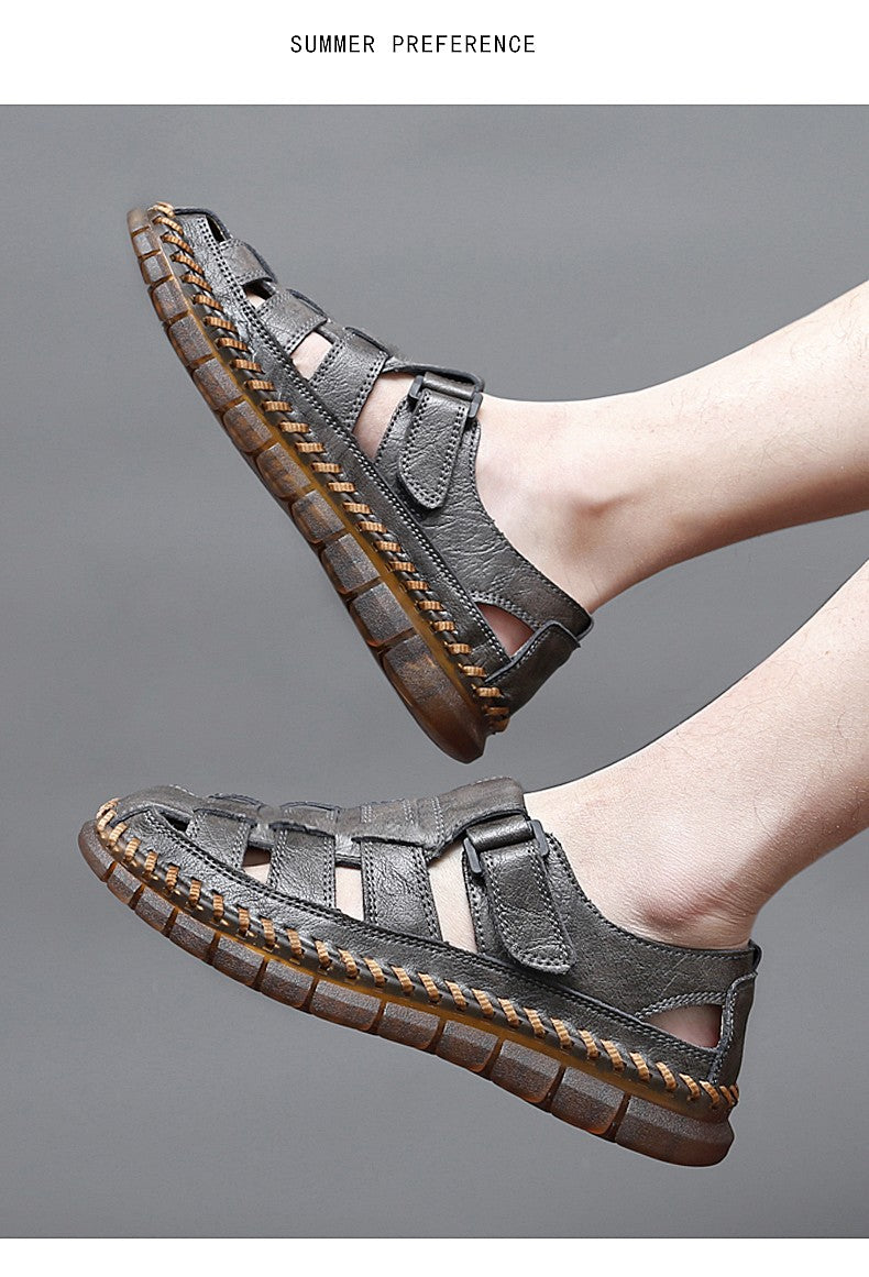 Handmade men's shoes handmade leather men shoes casual loafers slip onzipper split leather shoes men flats hot sale moccasins