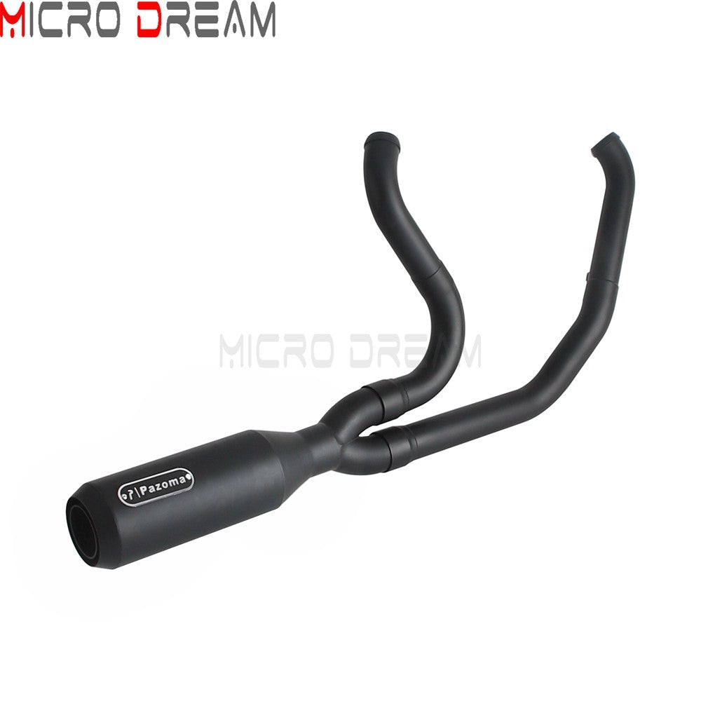 2 into 1 Motorcycle Engine System Pipe Slip on Exhaust Mufflers For Harley Street Glide ST FLHXST EFI FLHX Special FLHXS 2017-25
