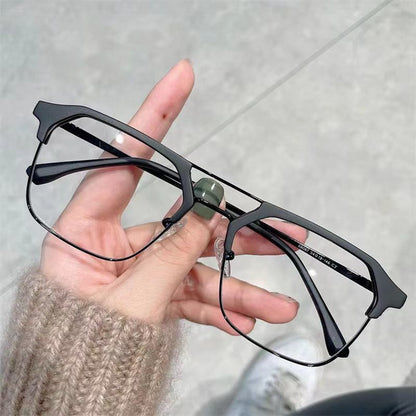 Luxury Brand Square Black Frame Myopia Glasses Anti-blue Light Women Men Near Sight Eyeglasses Unisex Goggles Diopters 0 To -6.0