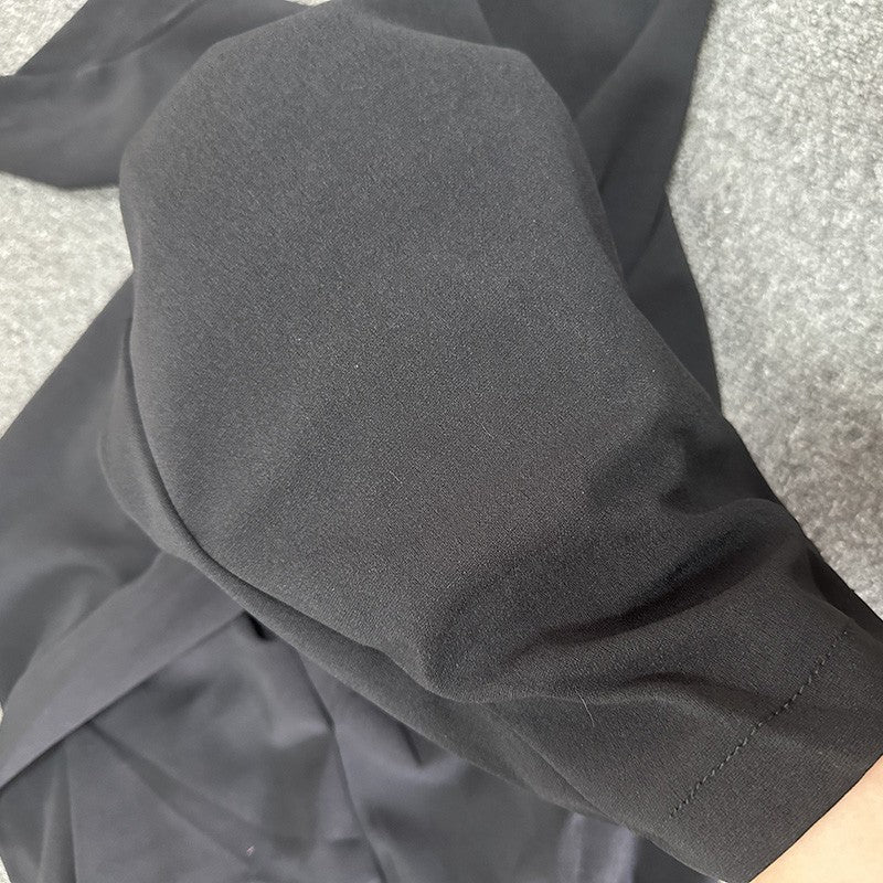 Women Full Length Pants Lady Baggy High Waist Wide Leg Solid Color Trousers Lady Straight Leg Mom Classic Office Pants Slacks