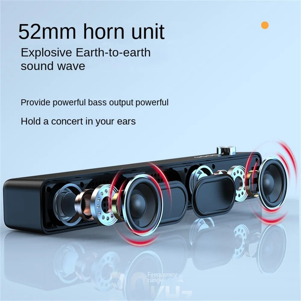 Original  Bluetooth Subwoofer Soundbar TV Audio Echo Wall Computer Speaker Home Theater Music Wireless Blueooth Speaker Gift