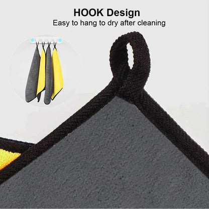 10/5/3Pcs Car Wash Microfiber Towel 30*30CM Car Cleaning Drying Cloth Care Cloth Car Wash Towel Kitchen Towel