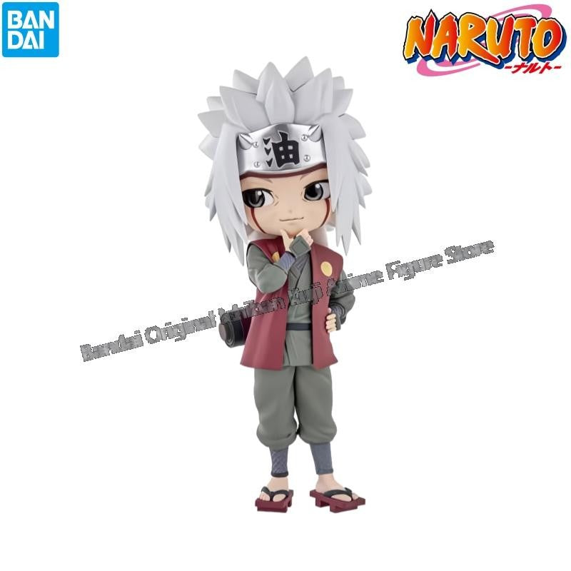 Em estoque Bandai Modelo Boneca Novo na caixa Naruto Qposket Jiraiya Tsunade Orochimaru Rock Lee Personagens de anime Garage Kit