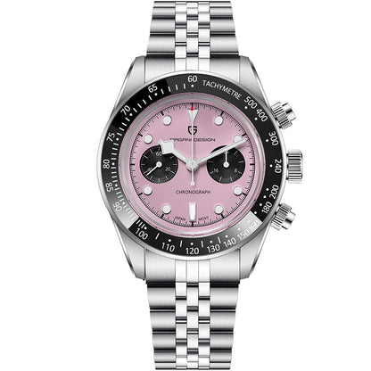 2025 New PAGANI DESIGN Panda Mens Watches Quartz Chronograph Watch For Men Gifts Man AR Sapphire Mirror Ceramic Bezel Waterproof