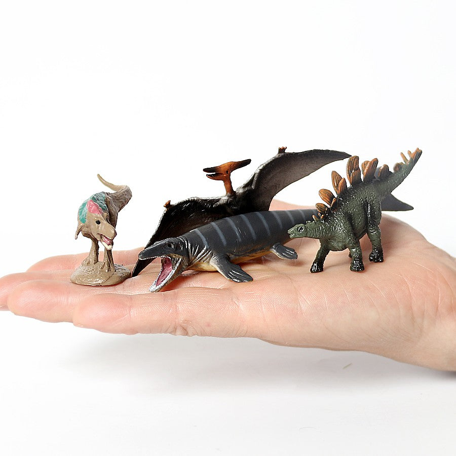 Miniatura Dinossauros Pré-históricos Mosassauro T-Rex Daeodon Moropus Mamute Tigre-Dente-de-Sabre Animais Figuras Coleção de Modelos Brinquedos Educativos