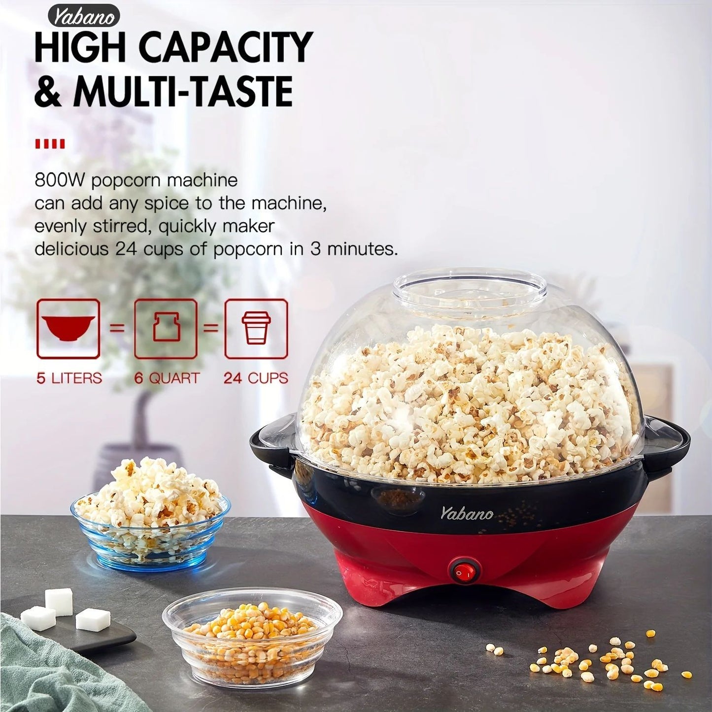 electric stirring plate Popcorn Maker Machine Nonstick Quick Heat Technology cool touch plate stirring handles??? ????? ??????