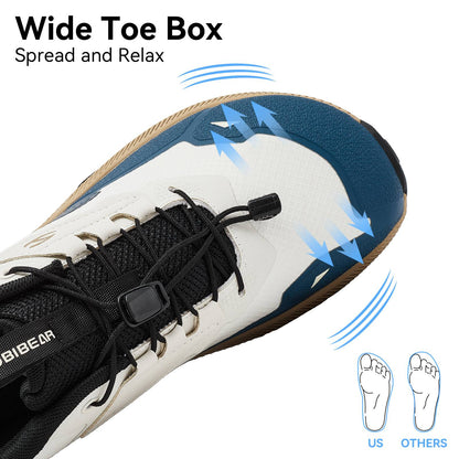 HOBIBEAR Unisex Running Shoes Elastic Band Hiking Sneakers Lightweight Breathable Casual Shoes