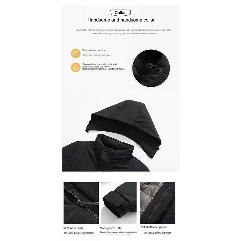 Conjunto de Terno de Pesca Masculino de Inverno 2025, Novo, Quente, Jaqueta Grossa Corta-Vento para Atividades ao Ar Livre, Calças de Algodão Quentes Resistentes ao Frio e à Neve