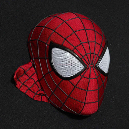 Homem-Aranha Cosplay Máscara Eletrônica de Olhos Móveis Homem-Aranha 1:1 Brinquedos com Controle Remoto para Adultos e Crianças de Presente