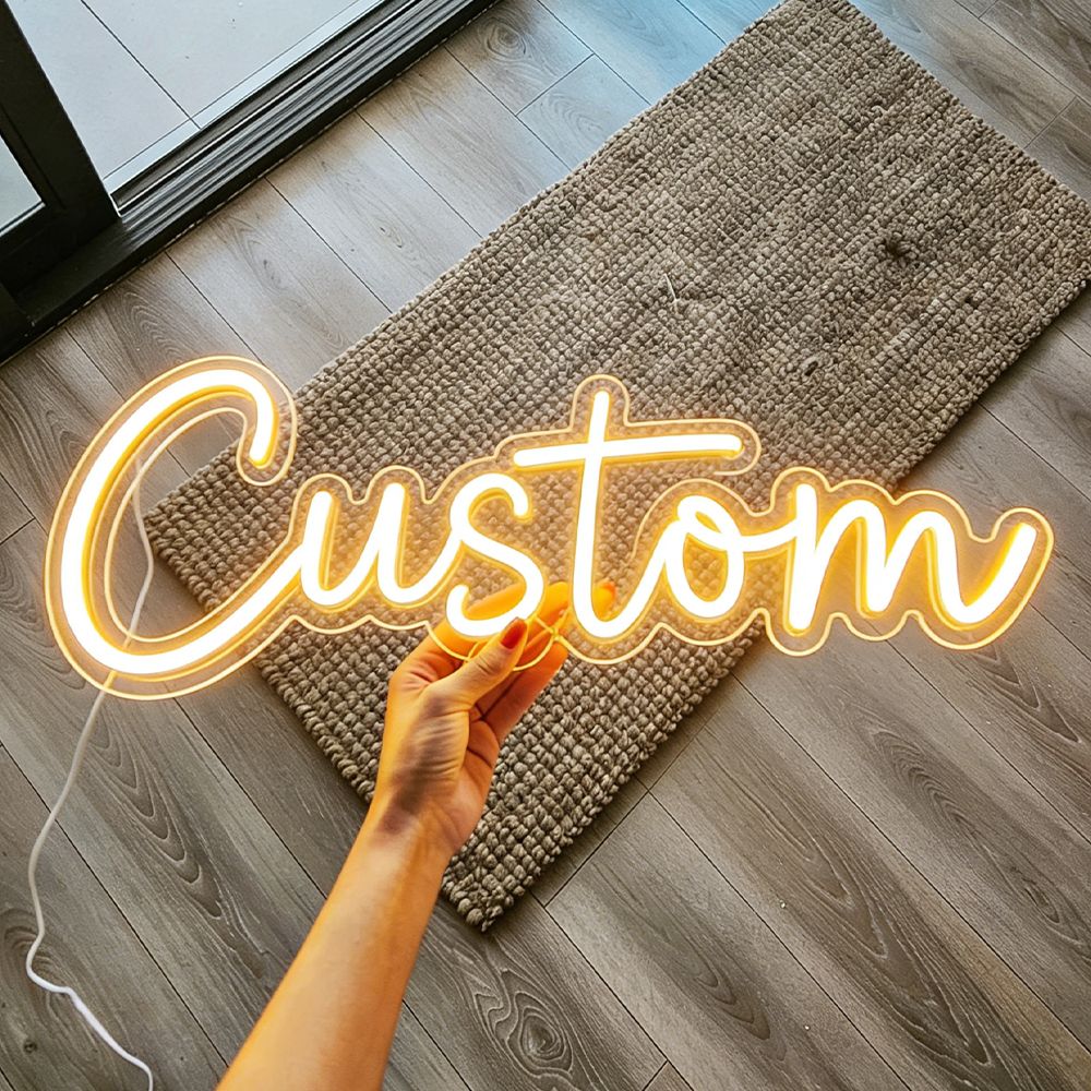 Custom Neon Sign UV Print Personized Acrylic LED Sign for Bar Wedding Party Neon Light Business Logo Sign Night Lamps Decor Sign