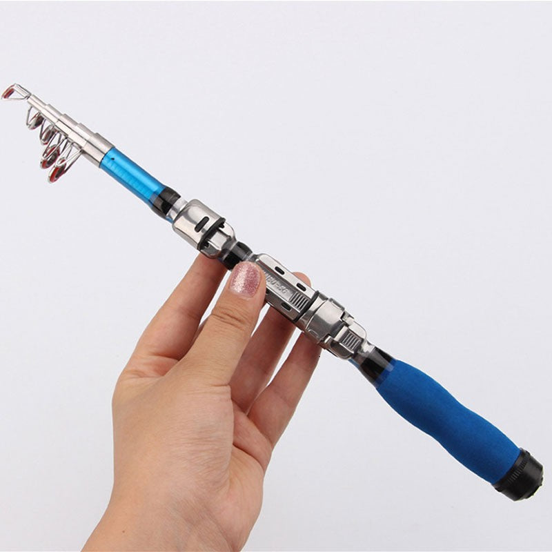 1~2.3m Telescopic Mini Fishing Rods Super Hard Carbon Steel Rivers Lakes Fishing Rod Portable Sea Pole Fishing Good Accessories