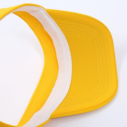 Men Women's Summer Sun Visor Hats Empty Top Solid Cotton Outdoor Sports Beach UV Protection Caps