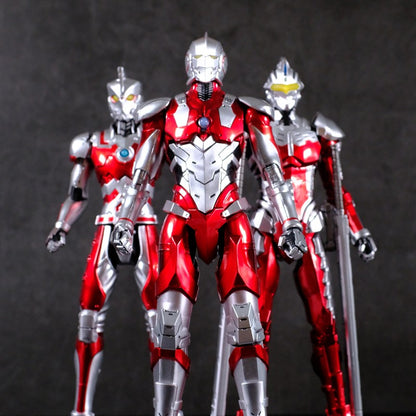 Boneco Articulado Ultraman ZD Toys Kotaro Higashi Terno Zero Terno Tiga Terno Ace Ultra Seven Ultraman Jack Modelo Colecionável Adulto