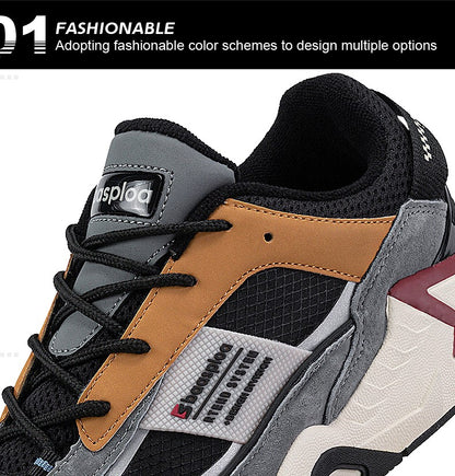 Baasploa New Men's Shoes Outdoors Walking Sneakers Waterproof Shoes Comfort Tenis for Men Non-Slip