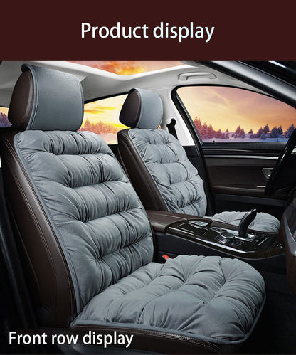 SEAMETAL Winter Car Seat Cover with Back Pad Warm Auto Seat Cushion Front Chair Protector Universal for Suv Pick-Up Truck Sedan