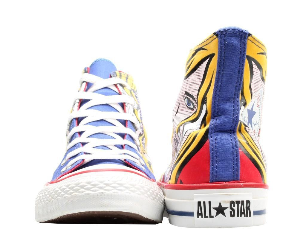Converse | Chuck Taylor All Star Pop-Art Print Royal/Yellow Hi Sneakers 113848
