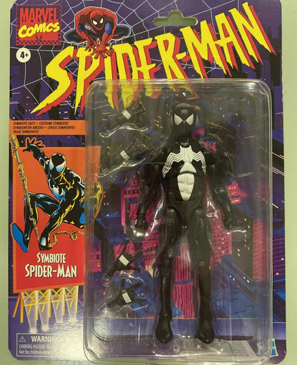 16CM 1/12 Cartão Pendurado Retrô Homem-Aranha Simbiose Action Figure Articulado Brinquedos Kit Modelo Enfeite de Mesa Menino Brinquedo PVC Presente Divertido